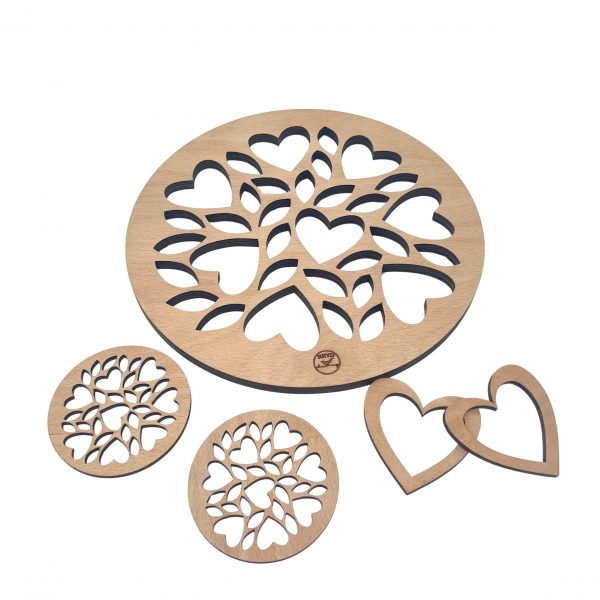 Matiau Bwyd Calon Matiau Bwyd A Diod Calonau